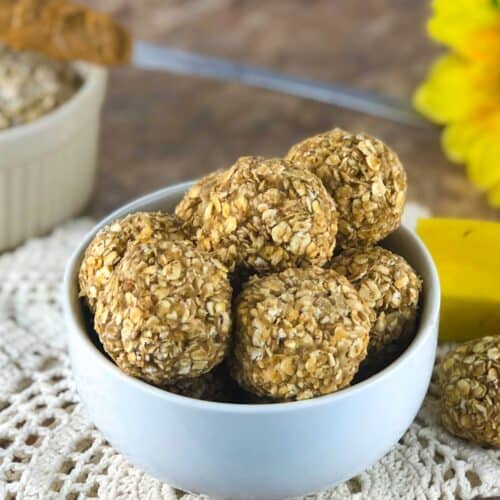 5 Ingredient Peanut Butter Banana Oat Balls Snacking in Sneakers