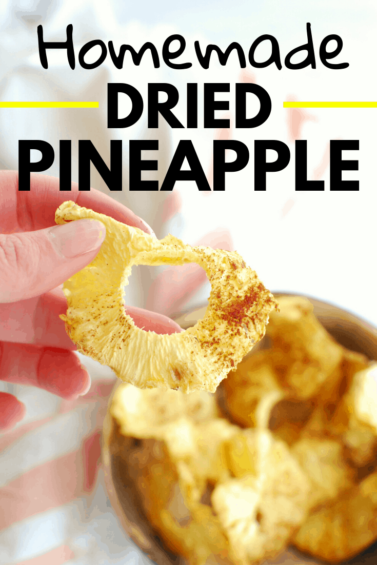 Air Fryer Dehydrated Pineapple Snacking in Sneakers