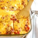 Taco Breakfast Casserole - Snacking in Sneakers