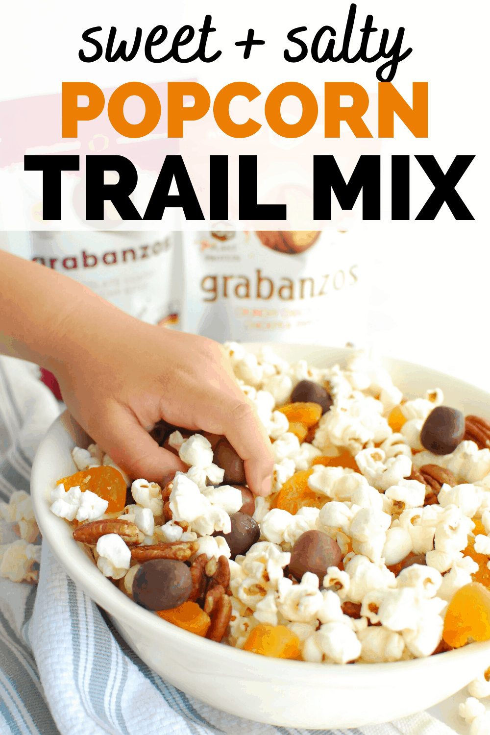 Sweet and Salty Popcorn Snack Mix Recipe