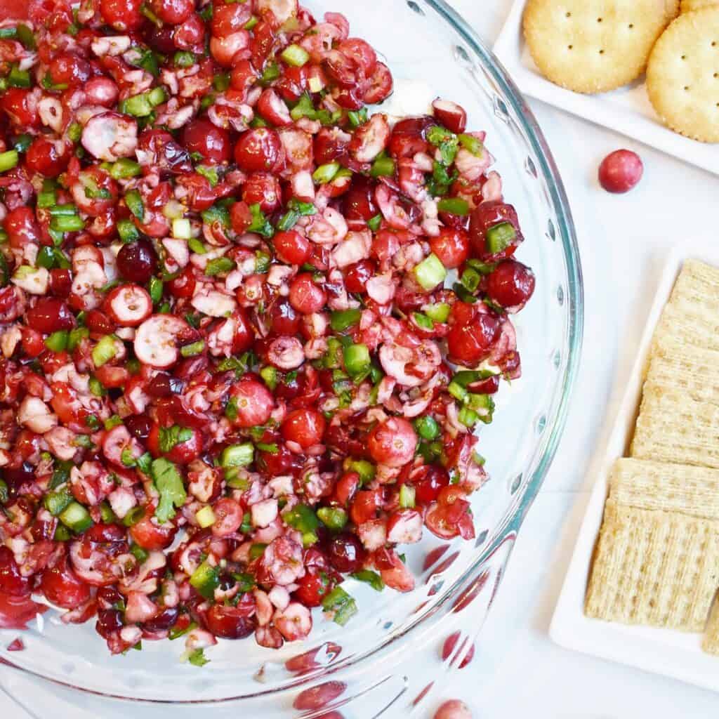 Cranberry Jalapeno Dip (Perfect Holiday Appetizer!)