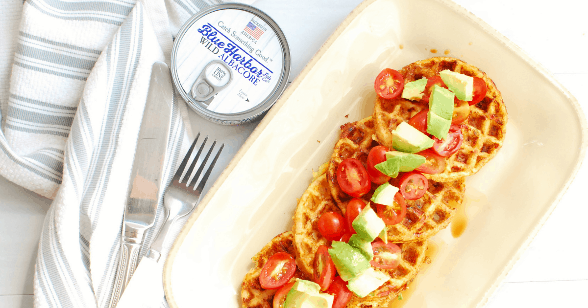 Tuna Waffles (Flourless and Delicious!) Snacking in Sneakers