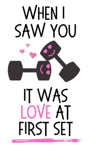 When I saw you, it was love at first set Valentine's Day Card.