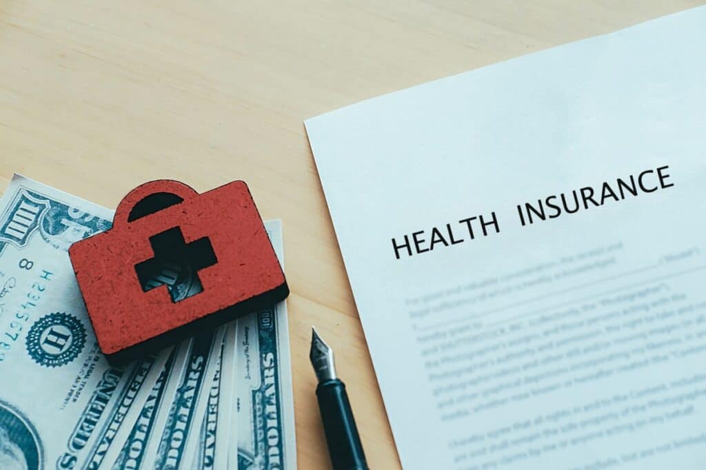 A health insurance policy document with fitness benefits.