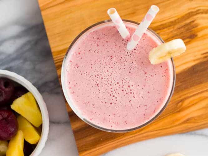 Cherry Pineapple Post Workout Smoothie