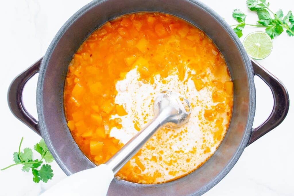 Quick Butternut Squash Soup (Using Frozen Butternut Squash)