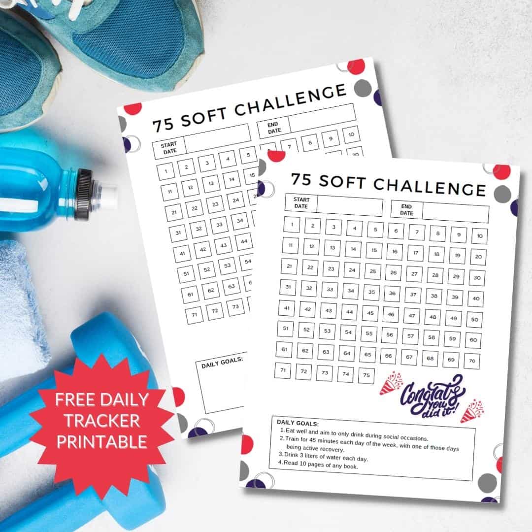 75 Soft Challenge Tracker Printable Free Pdf Free