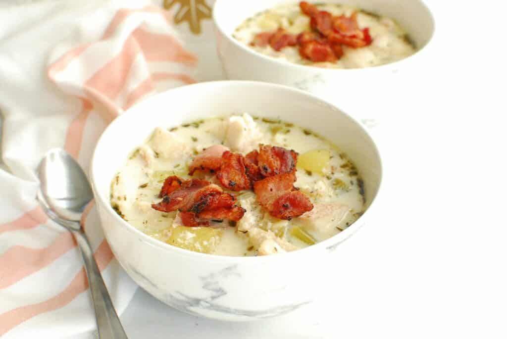 Redfish Chowder (Lighter Recipe!) Snacking in Sneakers