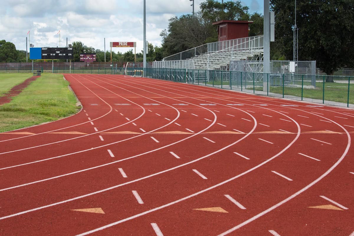 A running track.