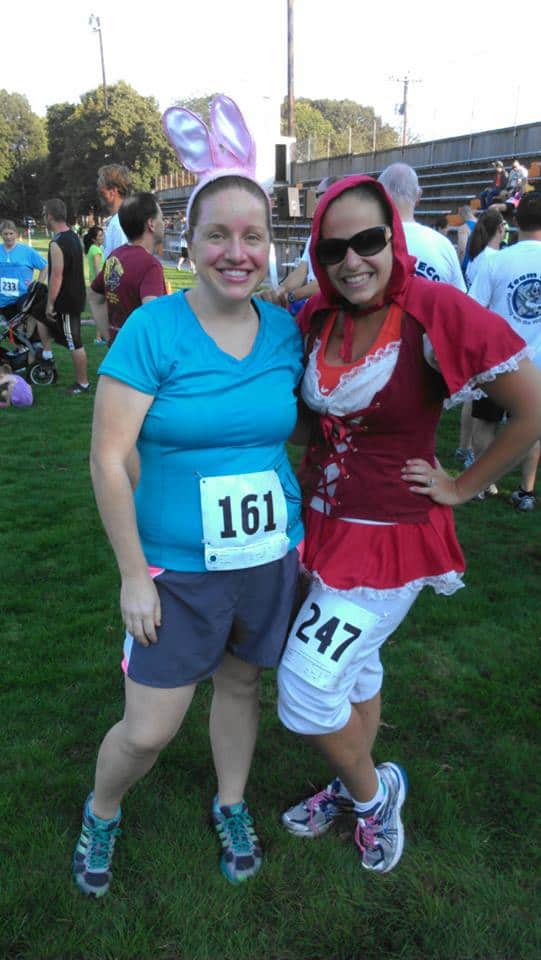 A little Red Riding Hood costume for a Halloween 10K.