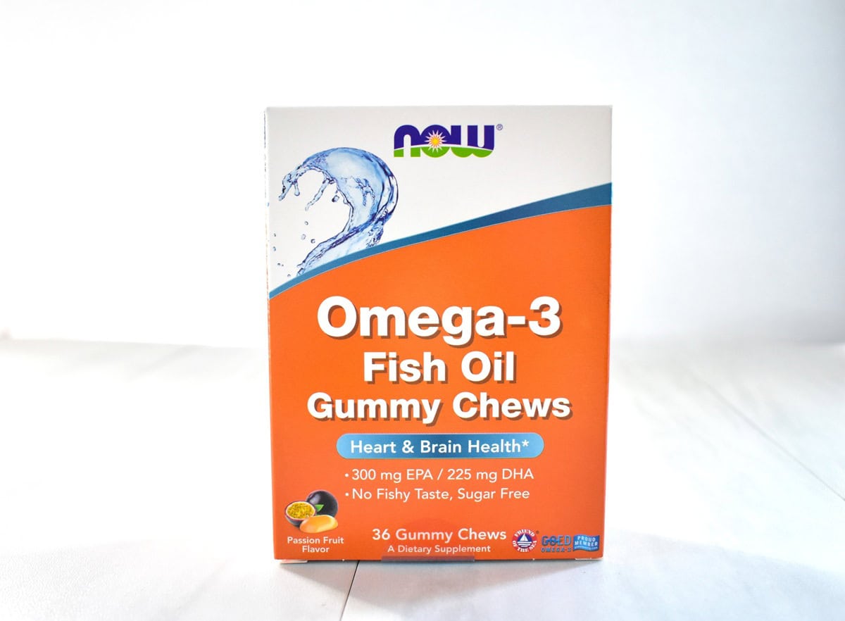 A box of omega-3 gummies.
